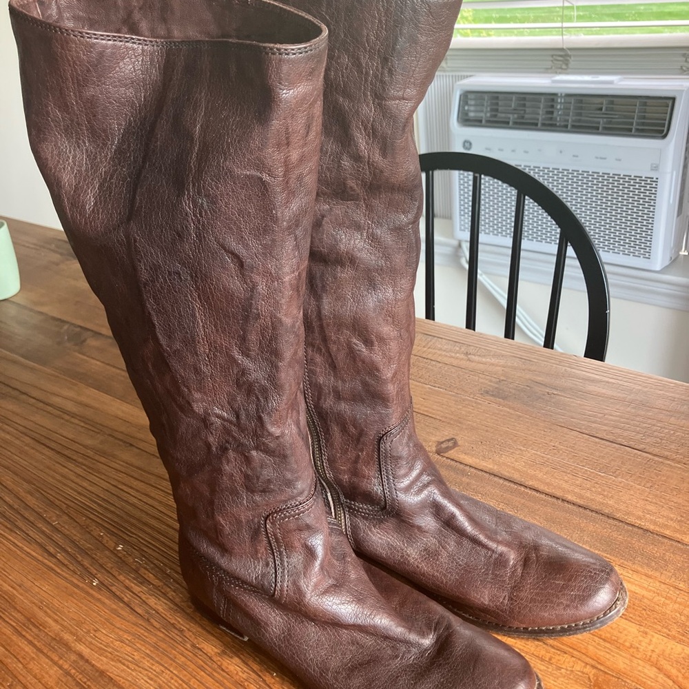 Frye Women's Brown Heeled Boots